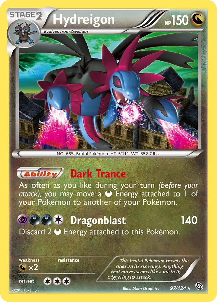 Hydreigon — Dragons Exalted — Pokemon