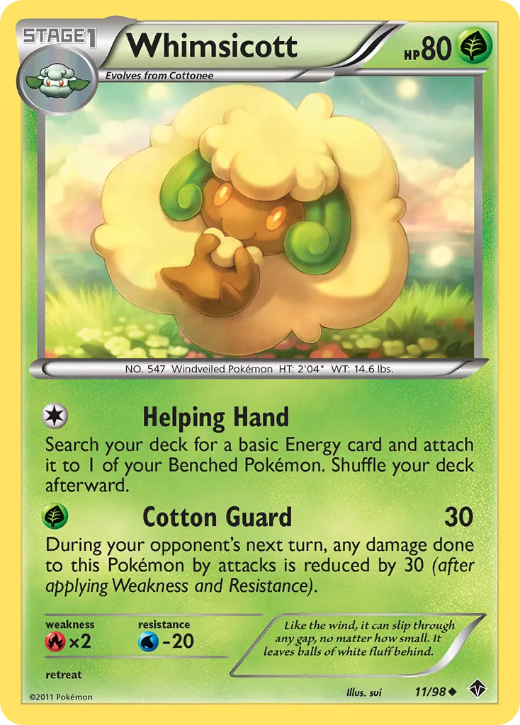 Whimsicott — Emerging Powers — Pokemon