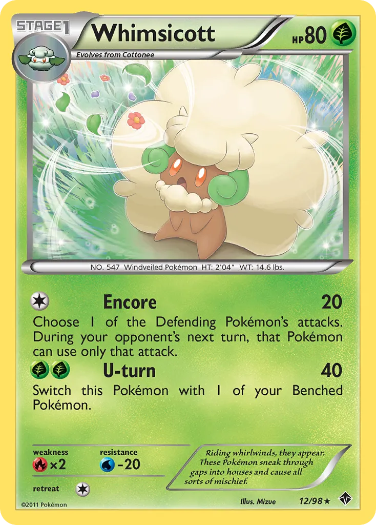 Whimsicott — Emerging Powers — Pokemon