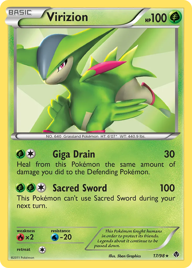 Virizion — Emerging Powers — Pokémon