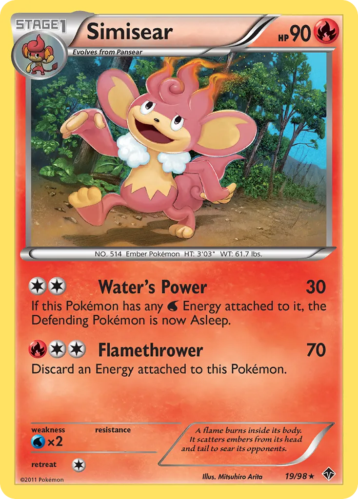 Simisear — Emerging Powers — Pokémon