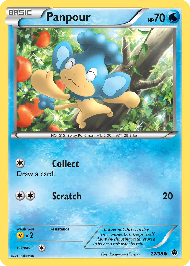 Panpour from Emerging Powers - Pokemon