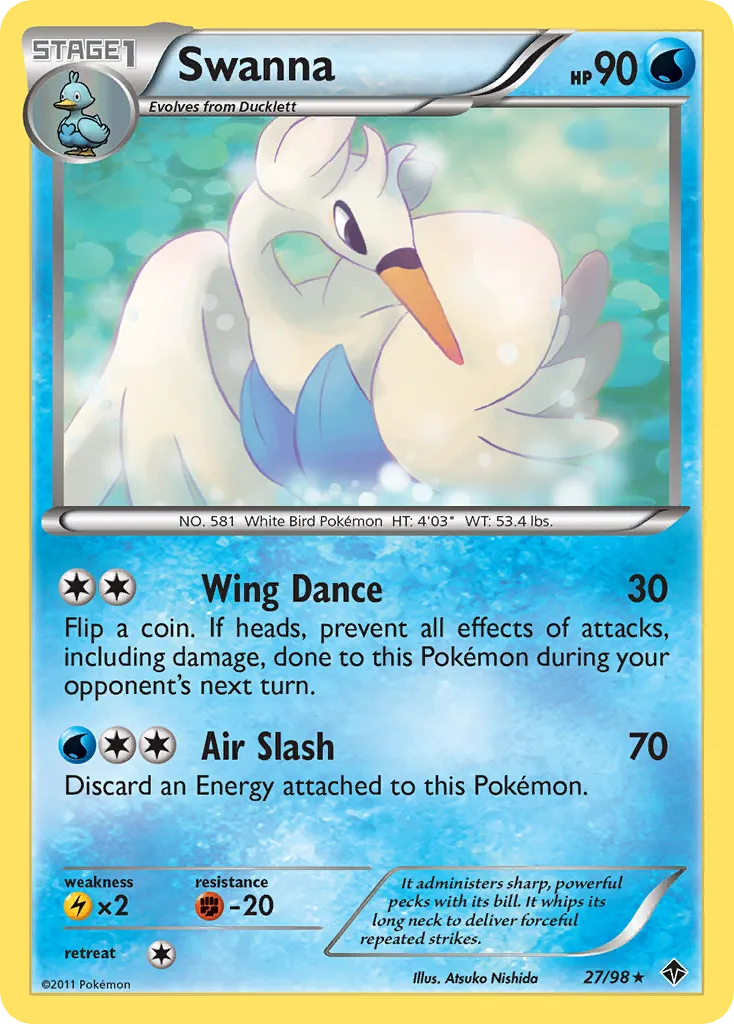Swanna — Emerging Powers — Pokémon