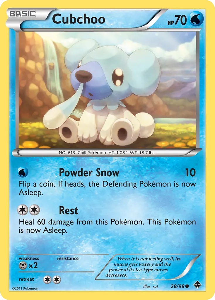 Cubchoo — Emerging Powers — Pokemon