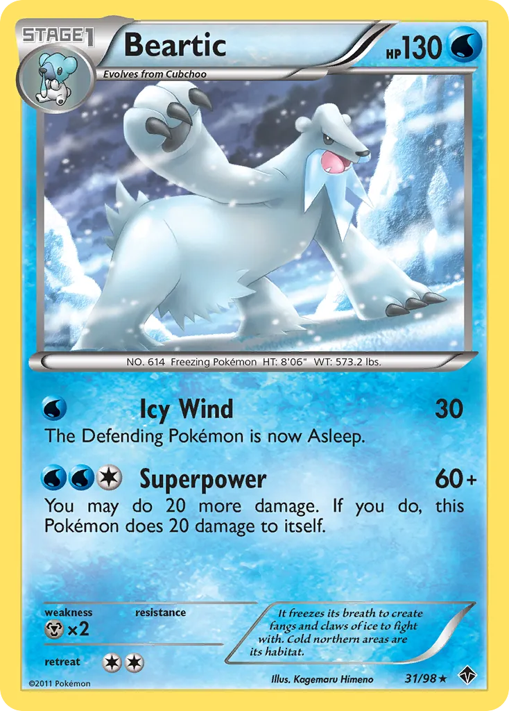 Beartic — Emerging Powers — Pokemon