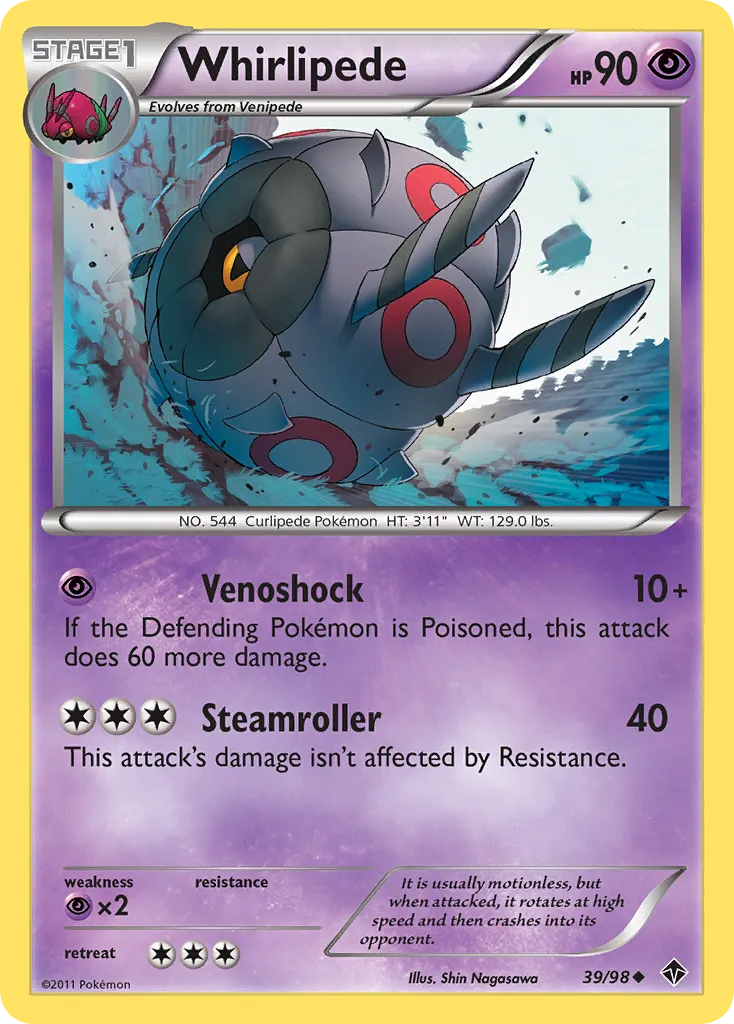 Whirlipede — Emerging Powers — Pokémon