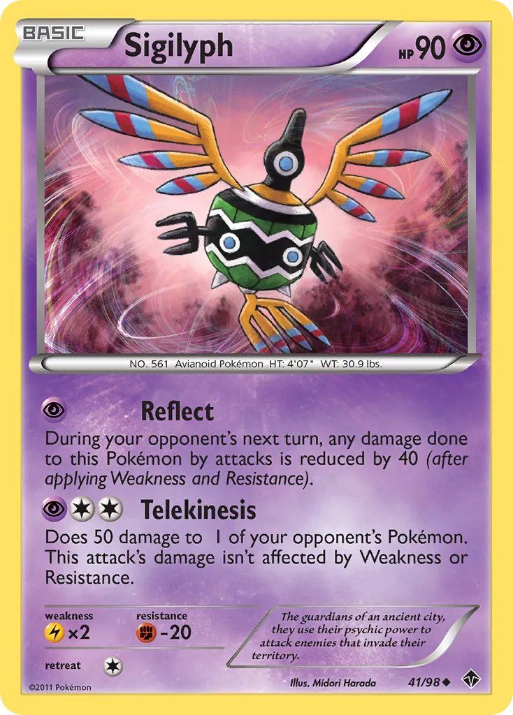 Sigilyph — Emerging Powers — Pokemon