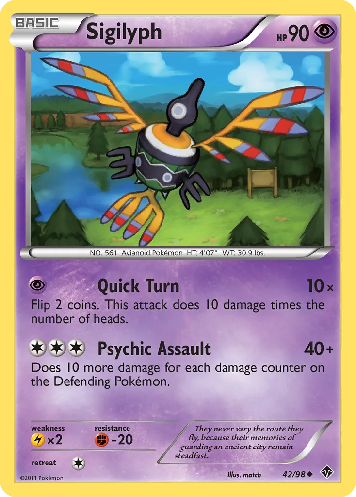 Sigilyph — Emerging Powers — Pokémon
