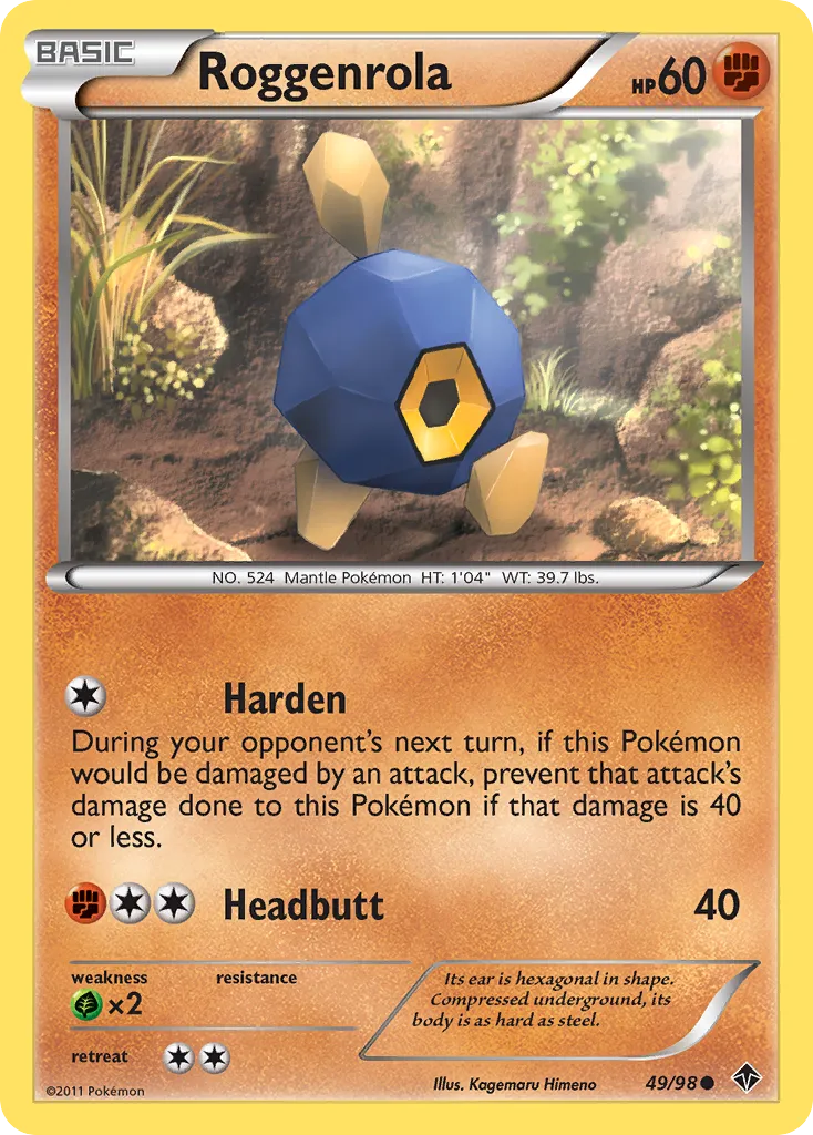 Roggenrola — Emerging Powers — Pokemon