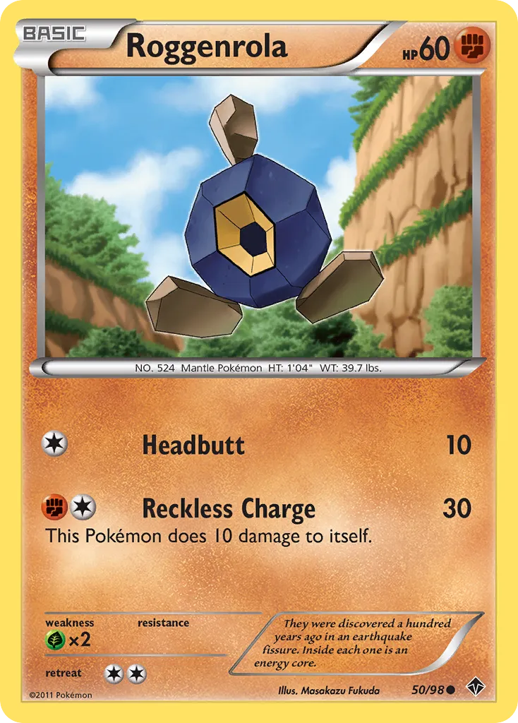 Roggenrola — Emerging Powers — Pokemon