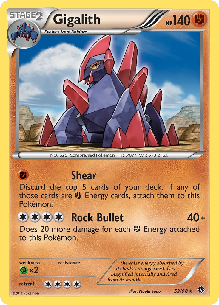 Gigalith — Emerging Powers — Pokemon