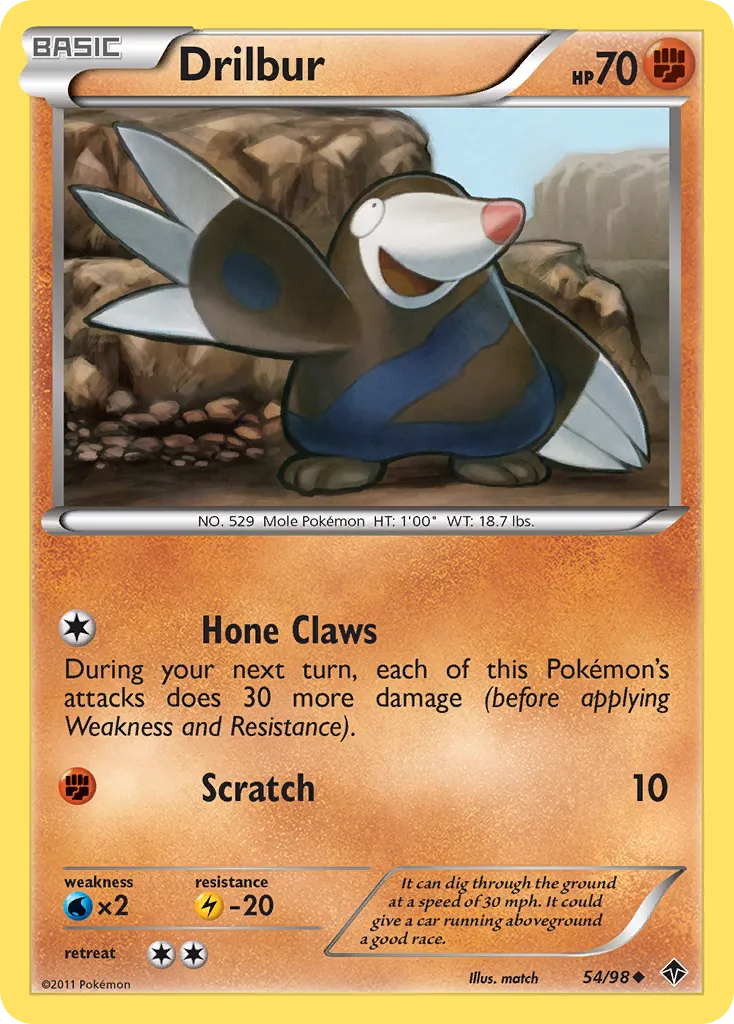 Drilbur — Emerging Powers — Pokémon