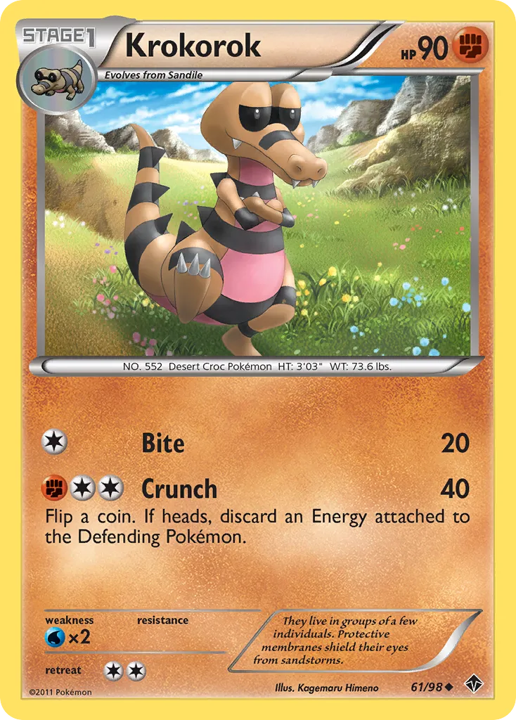 Krokorok — Emerging Powers — Pokémon