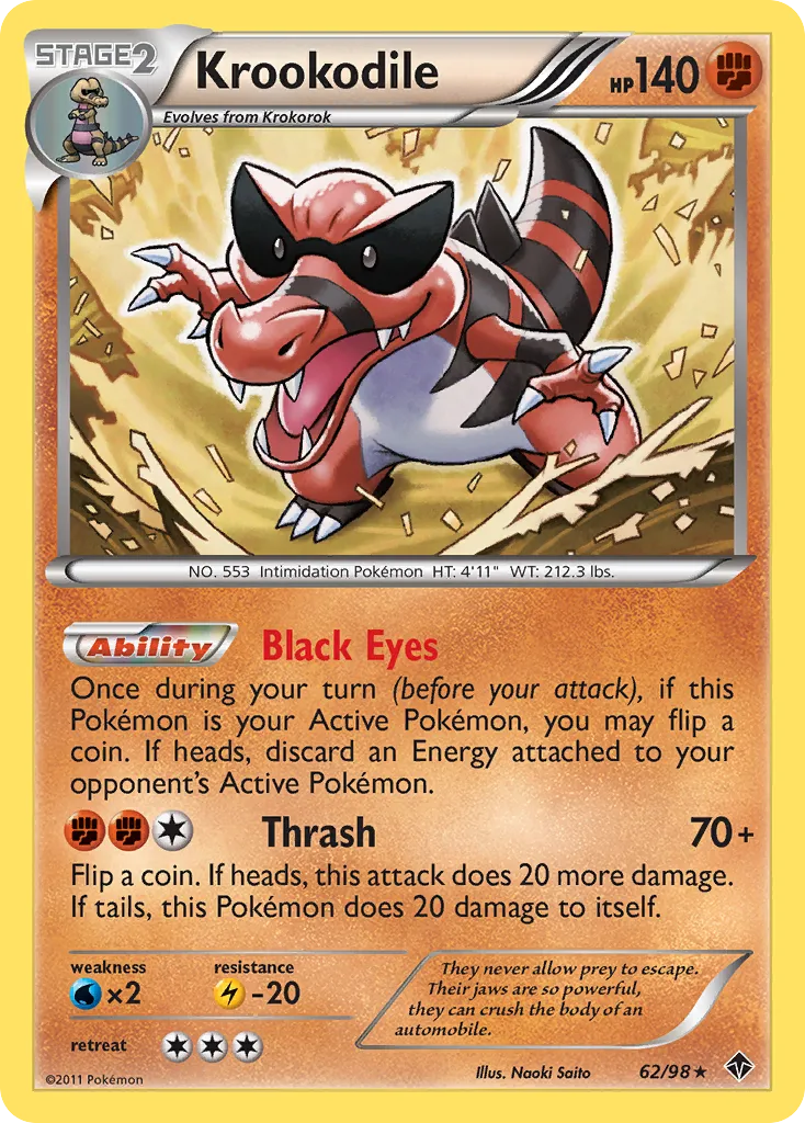 Krookodile from Emerging Powers - Pokemon