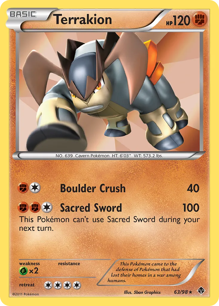 Terrakion — Emerging Powers — Pokemon