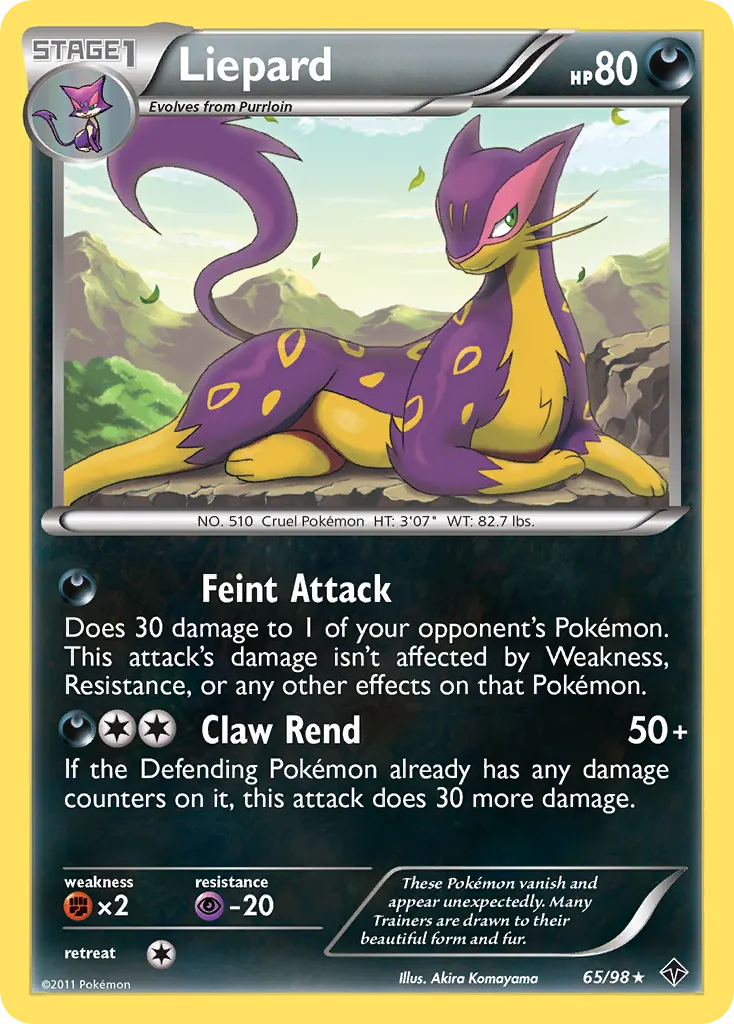 Liepard — Emerging Powers — Pokemon
