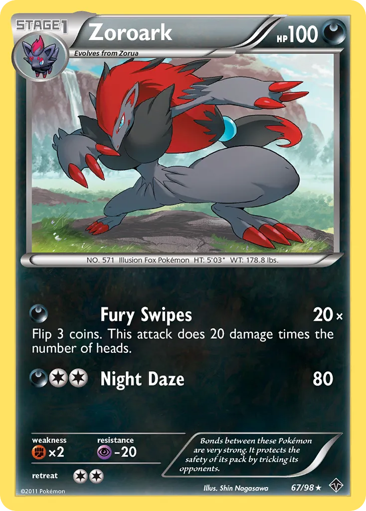 Zoroark from Emerging Powers - Pokemon