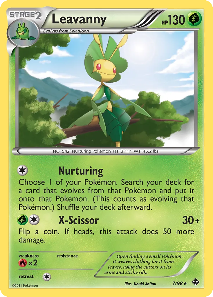 Leavanny — Emerging Powers — Pokemon