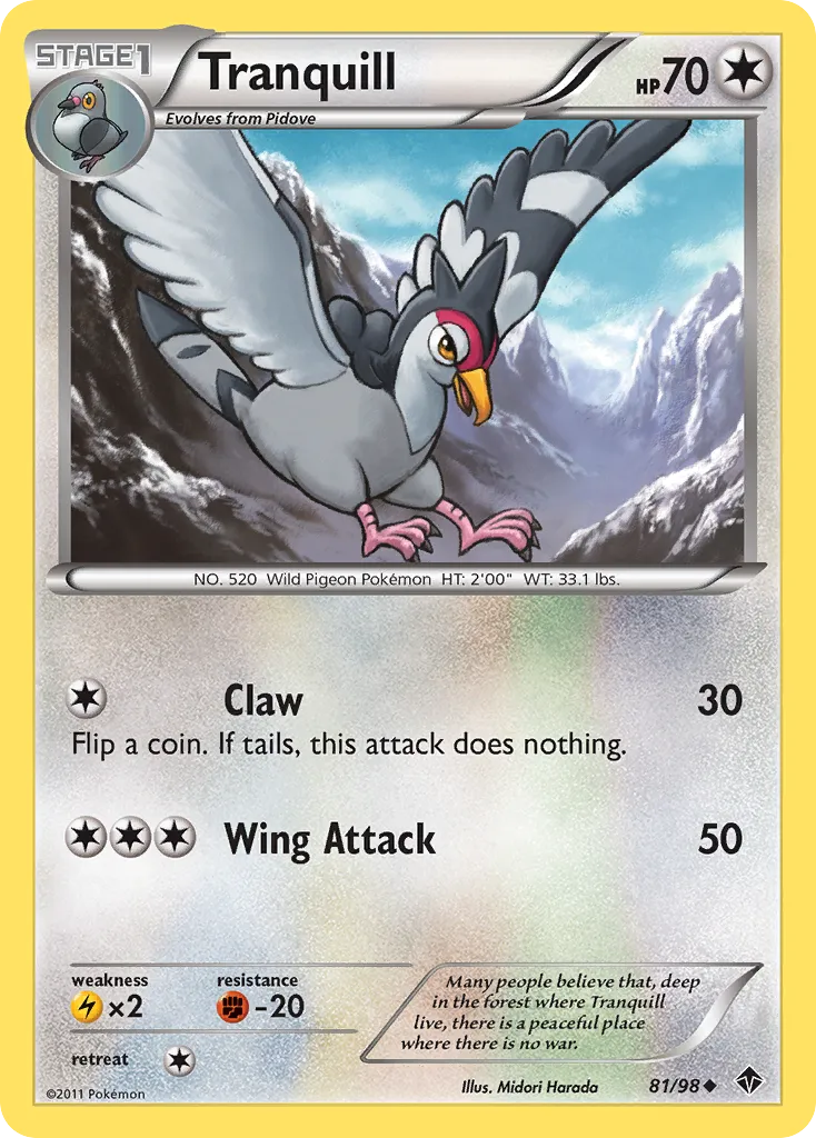 Tranquill — Emerging Powers — Pokémon