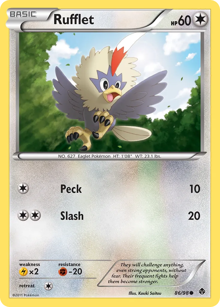 Rufflet from Emerging Powers - Pokemon
