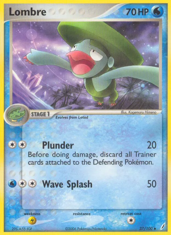 Lombre — EX Crystal Guardians — Pokémon