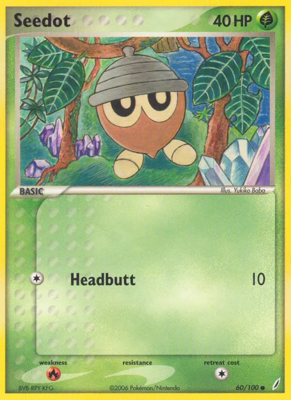 Seedot — EX Crystal Guardians — Pokémon