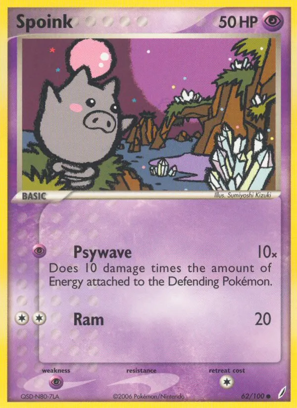 Spoink — EX Crystal Guardians — Pokémon