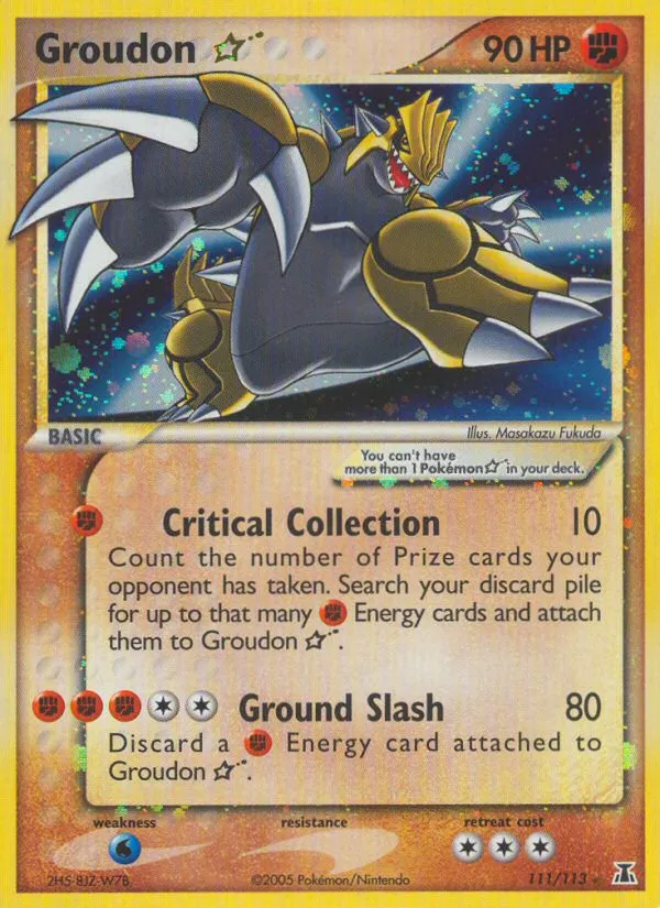 Groudon Star — EX Delta Species — Pokemon