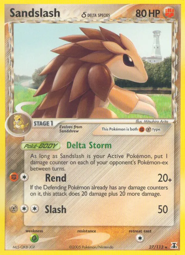 Sandslash — EX Delta Species — Pokémon