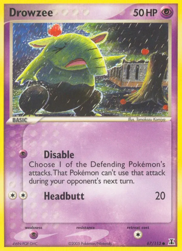 Drowzee — EX Delta Species — Pokemon