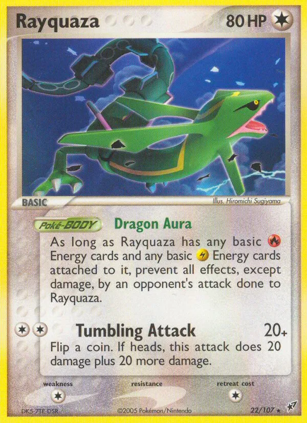 Rayquaza from EX Deoxys - Pokemon