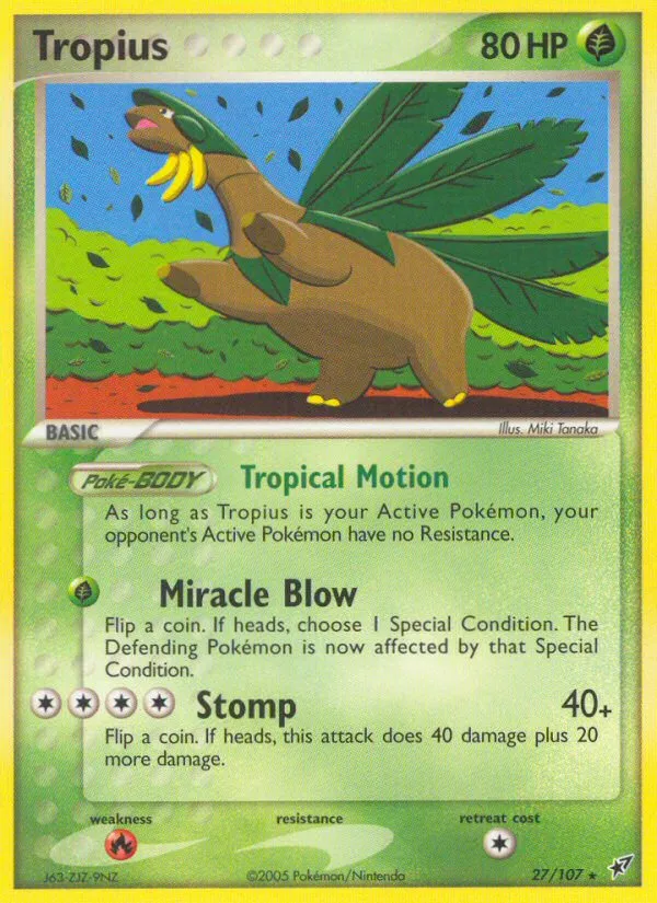 Tropius — EX Deoxys — Pokémon