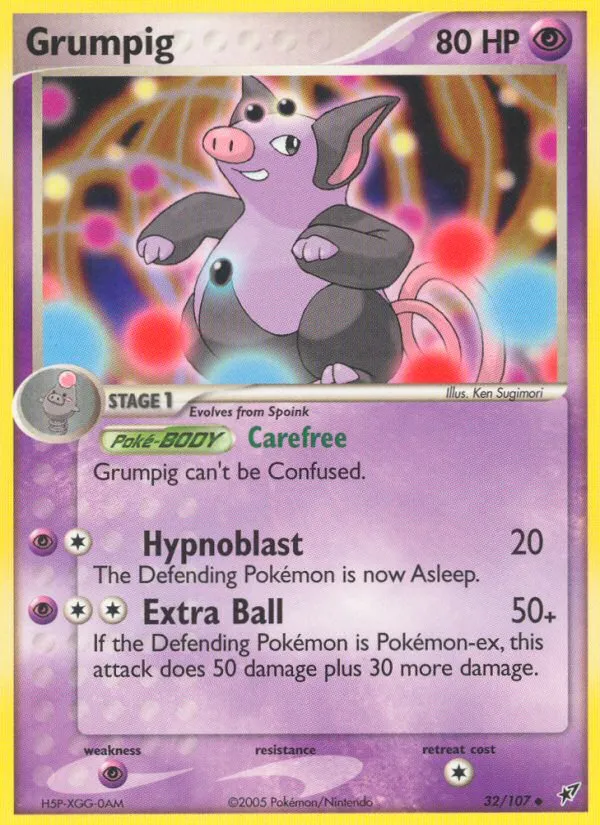 Grumpig — EX Deoxys — Pokémon