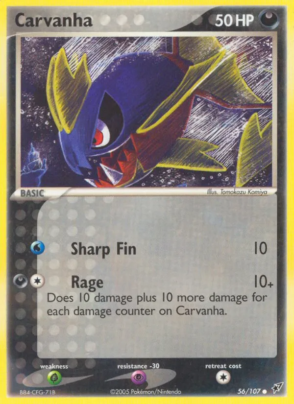 Carvanha — EX Deoxys — Pokémon