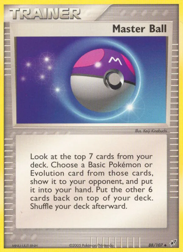 Master Ball — EX Deoxys — Pokémon