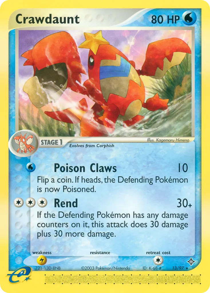 Crawdaunt from EX Dragon - Pokemon