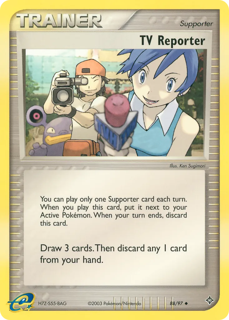 TV Reporter — EX Dragon — Pokémon