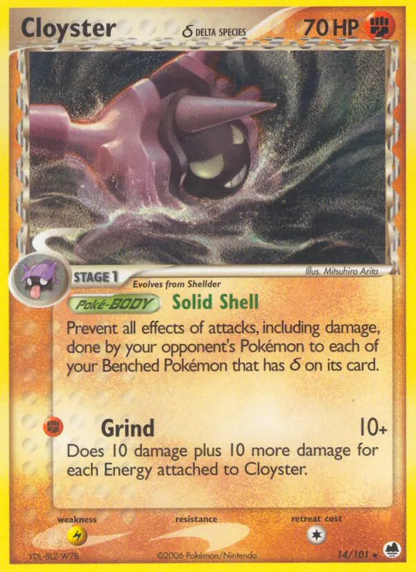 Cloyster — EX Dragon Frontiers — Pokemon