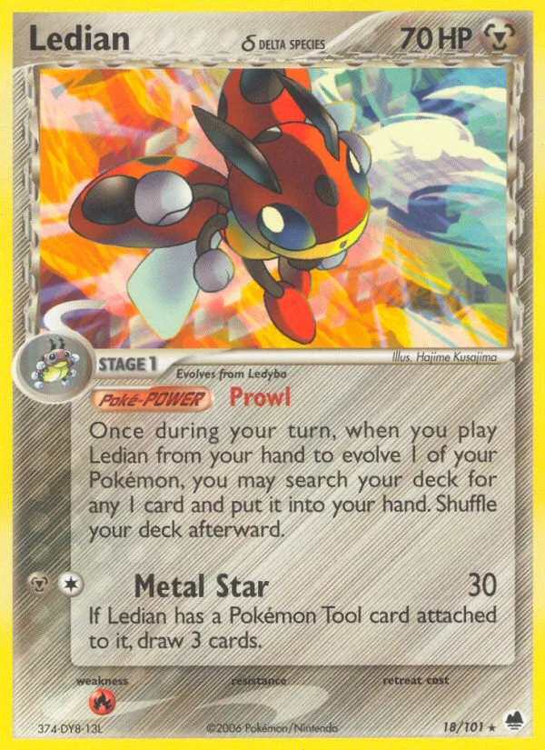 Ledian — EX Dragon Frontiers — Pokémon