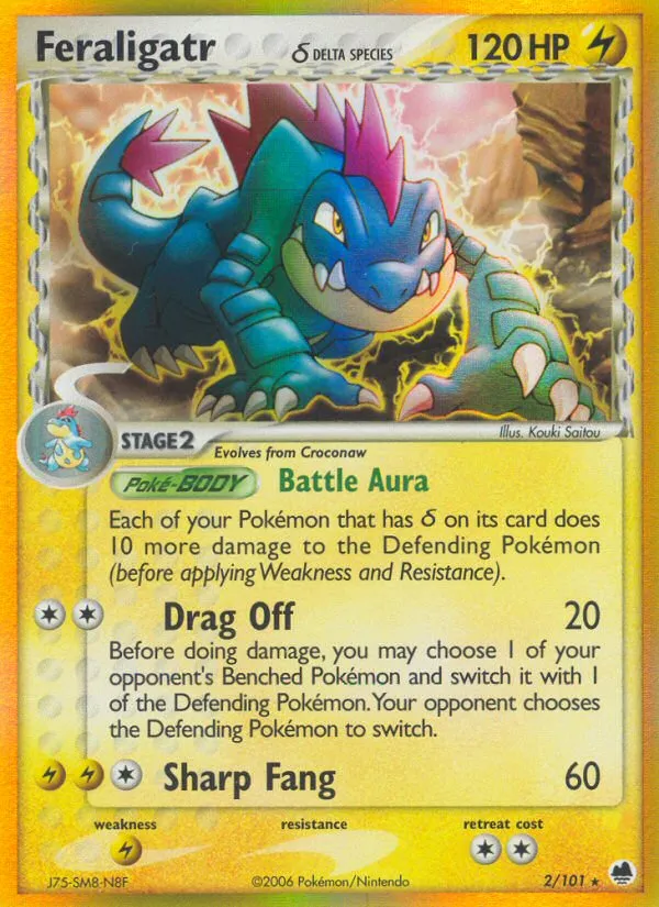 Feraligatr — EX Dragon Frontiers — Pokemon