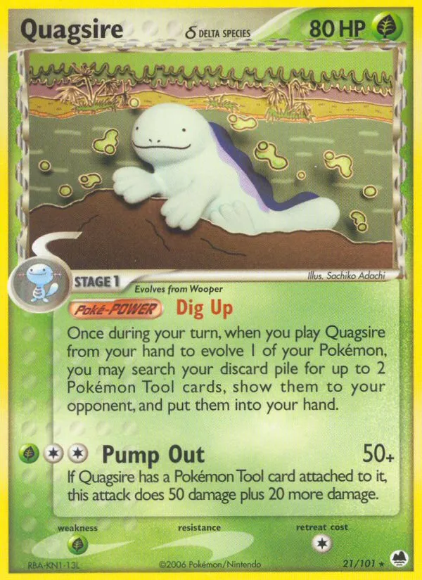 Quagsire — EX Dragon Frontiers — Pokemon