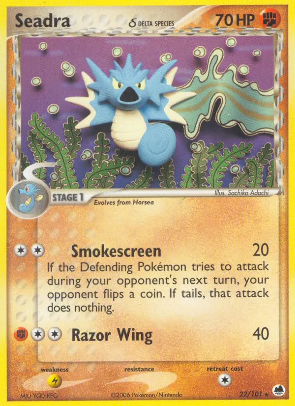 Seadra — EX Dragon Frontiers — Pokemon
