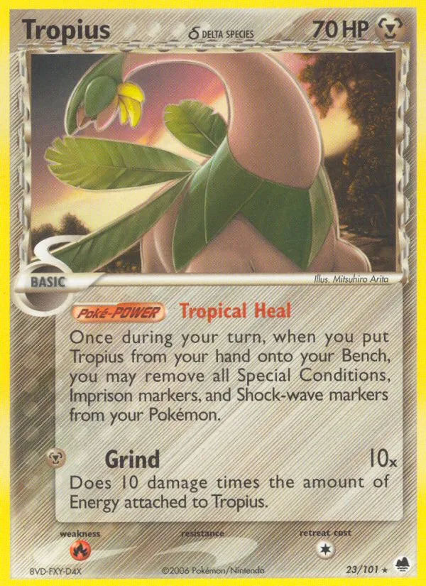 Tropius — EX Dragon Frontiers — Pokémon