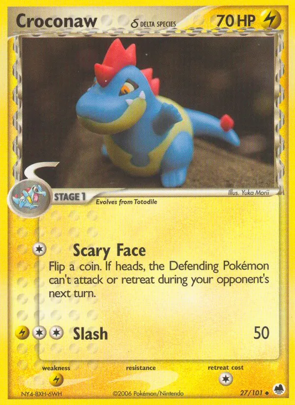 Croconaw — EX Dragon Frontiers — Pokémon