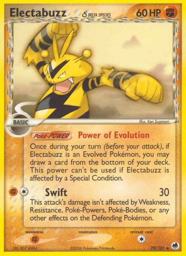 Electabuzz — EX Dragon Frontiers — Pokémon