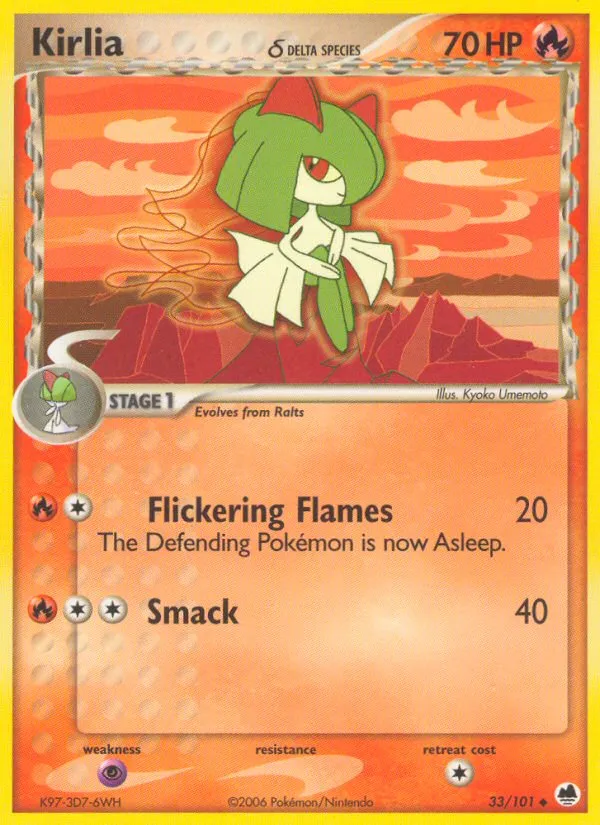 Kirlia — EX Dragon Frontiers — Pokemon