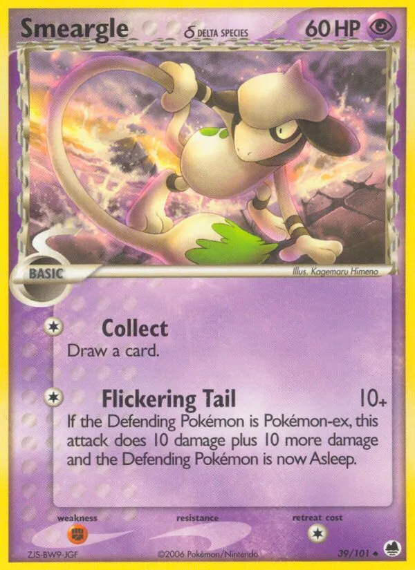 Smeargle — EX Dragon Frontiers — Pokémon