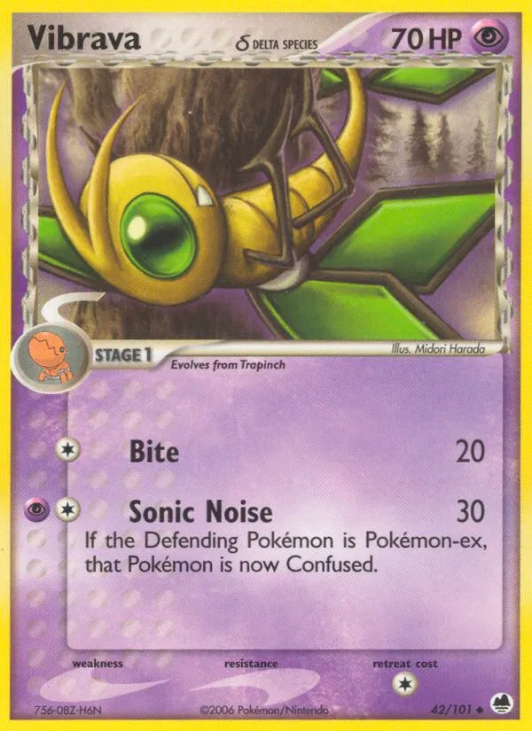 Vibrava — EX Dragon Frontiers — Pokemon