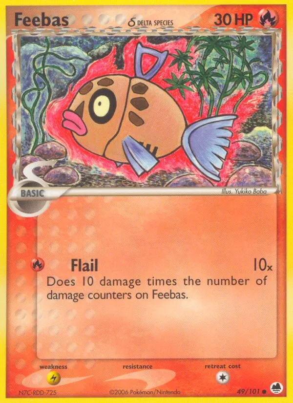 Feebas — EX Dragon Frontiers — Pokémon