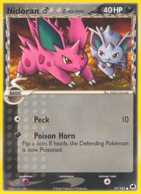 Nidoran M — EX Dragon Frontiers — Pokémon